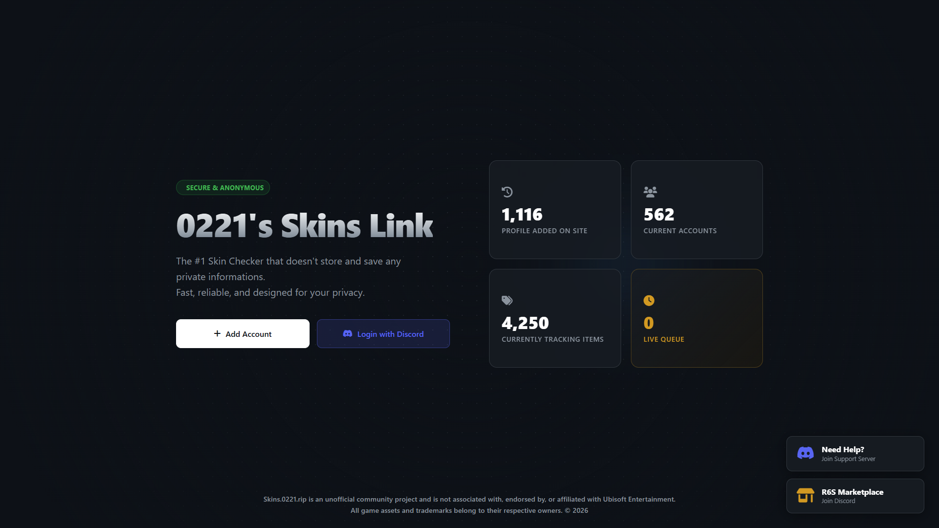R6S Skin Locker